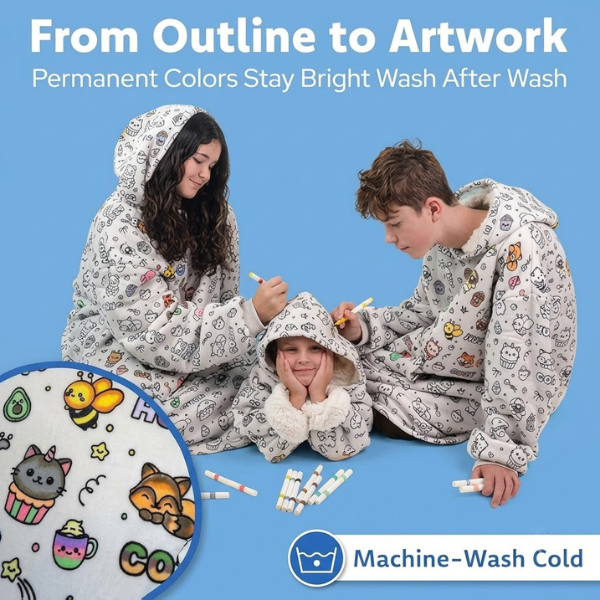 DIY  Coloring Hoodie – A Cozy Gift for Families