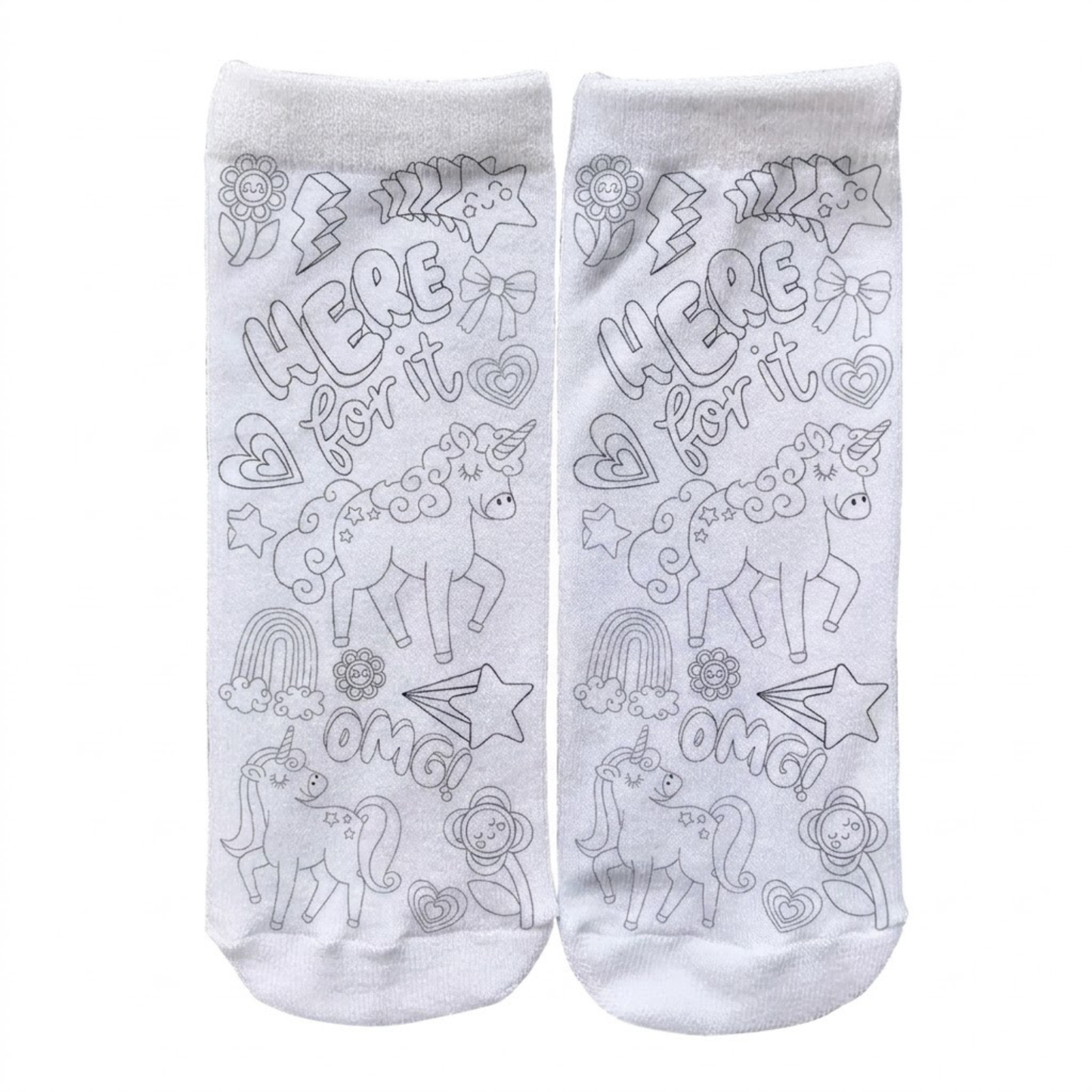 DIY Coloring Socks For Kids