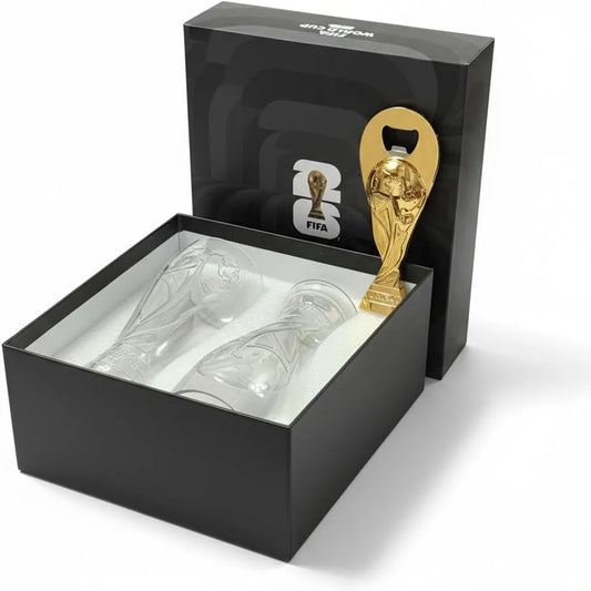 World Cup 2026 Trophy Beer Cup Set with Magnetic Bottle Opener