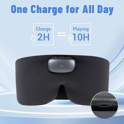 Heated Sleep Mask with Bluetooth Headphones