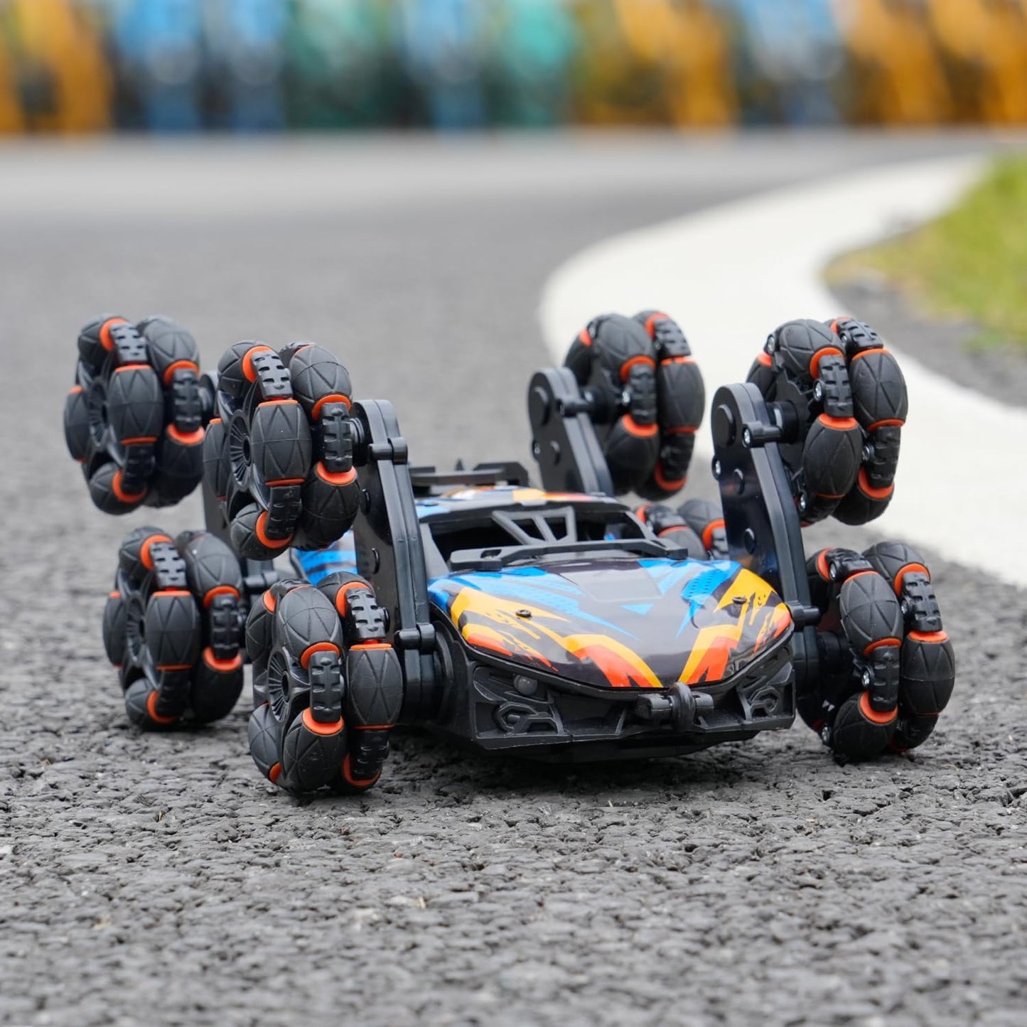 Gesture Control RC Stunt Car – 8-Wheel Off-Road Racer