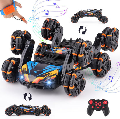 Gesture Control RC Stunt Car – 8-Wheel Off-Road Racer