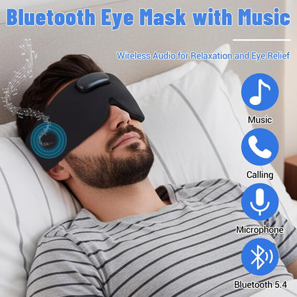 Heated Sleep Mask with Bluetooth Headphones