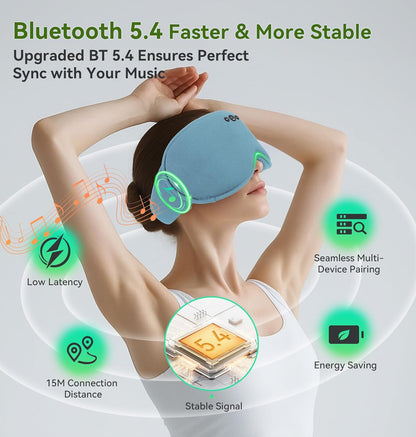 Bamboo Cotton Weighted Bluetooth Sleep Masks