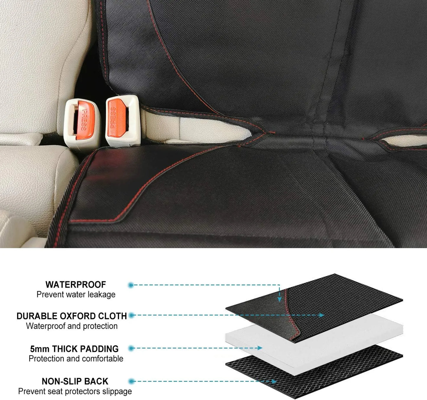 Car Seat Protector (2-Pack) | Ultimate Protection for Baby & Pets