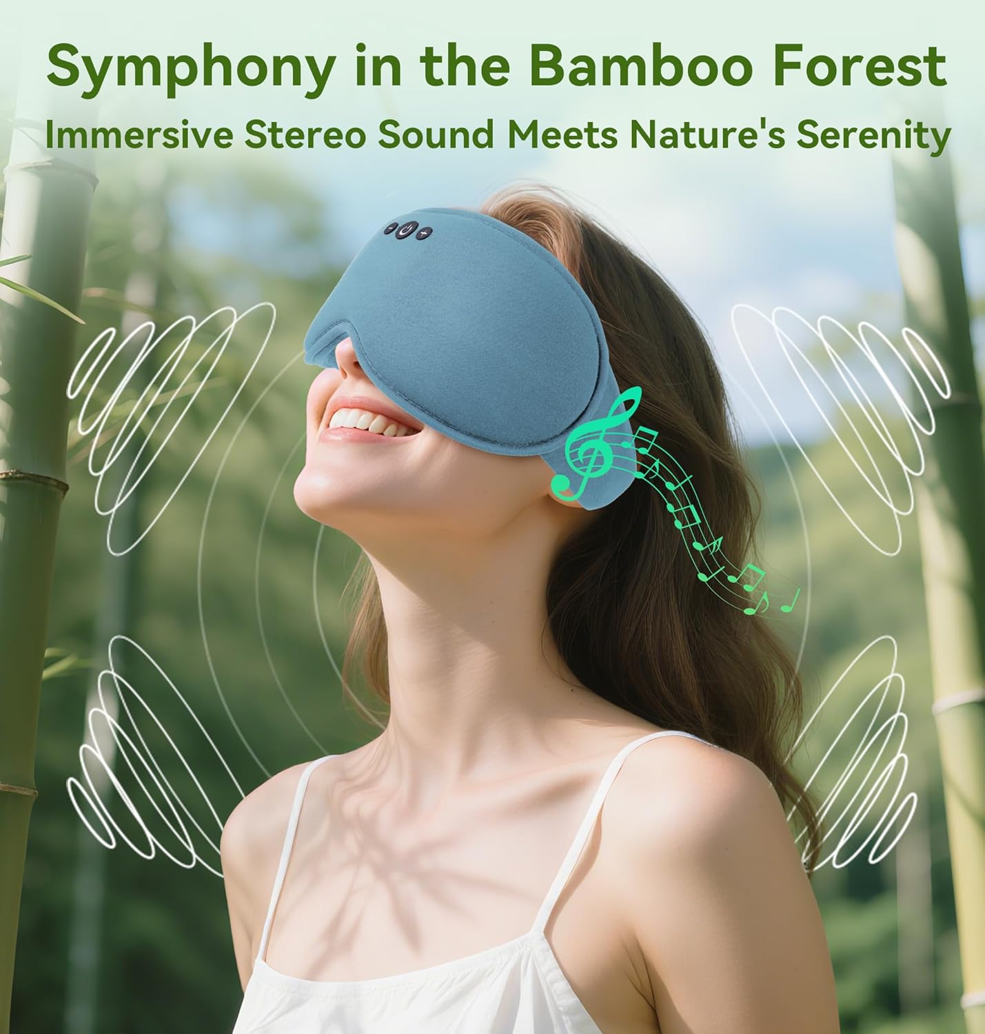 Bamboo Cotton Weighted Bluetooth Sleep Masks