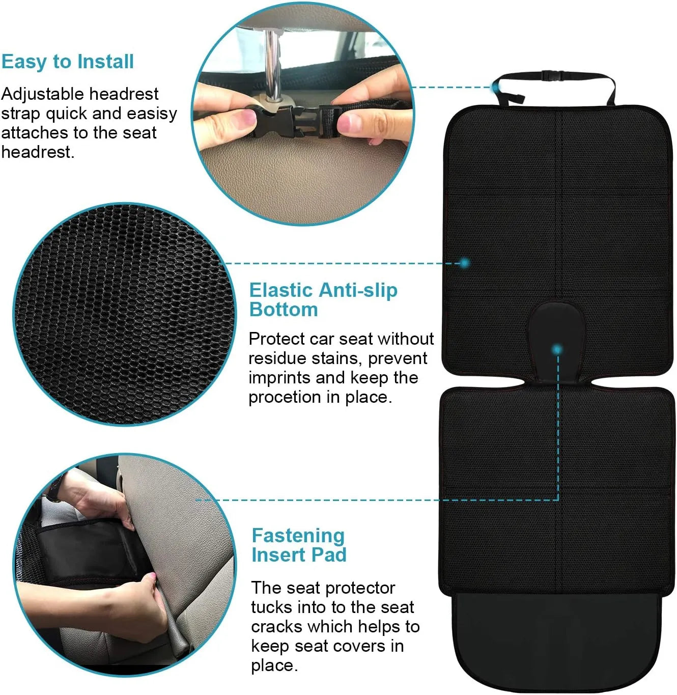 Car Seat Protector (2-Pack) | Ultimate Protection for Baby & Pets