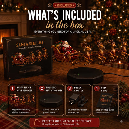 SantaFloat™ Magnetic Sleigh Display