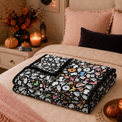 CLOUDCOZY™ Christmas Coloring Blanket – Color, Create & Cozy Up