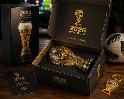 World Cup 2026 Trophy Beer Glass