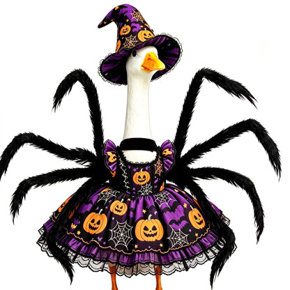Halloween Spider Witch Porch Goose Outfit
