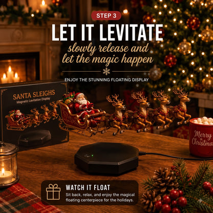 SantaFloat™ Magnetic Sleigh Display