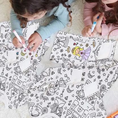 CLOUDCOZY™ Kids DIY Doodle Pajamas Set – Color, Create & Cozy Up