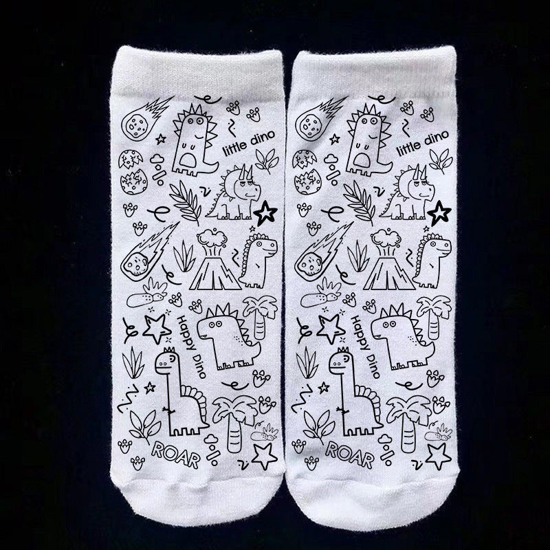 DIY Coloring Socks For Kids