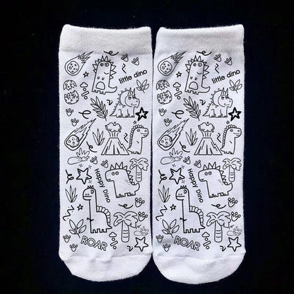 DIY Coloring Socks For Kids