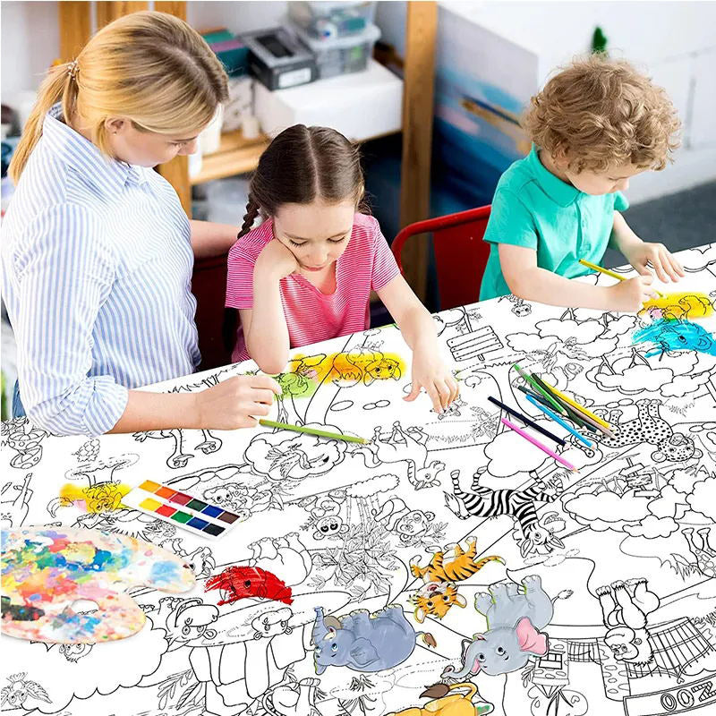 Color Your Own Tablecloth