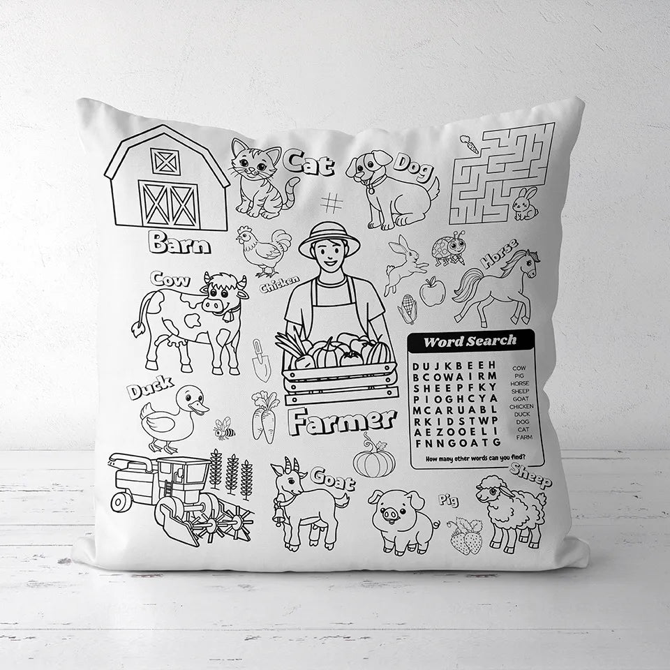 DIY Coloring Pillowcase For Kids