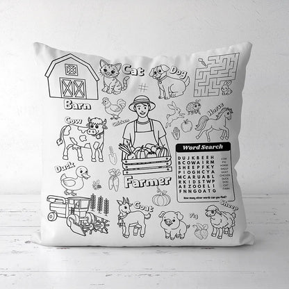 DIY Coloring Pillowcase For Kids