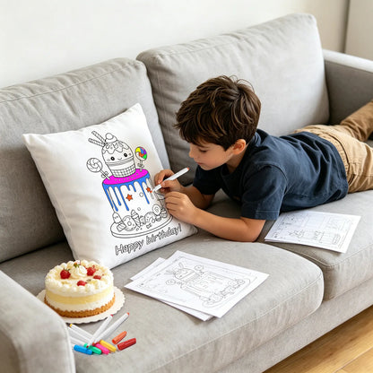 DIY Coloring Pillowcase For Kids