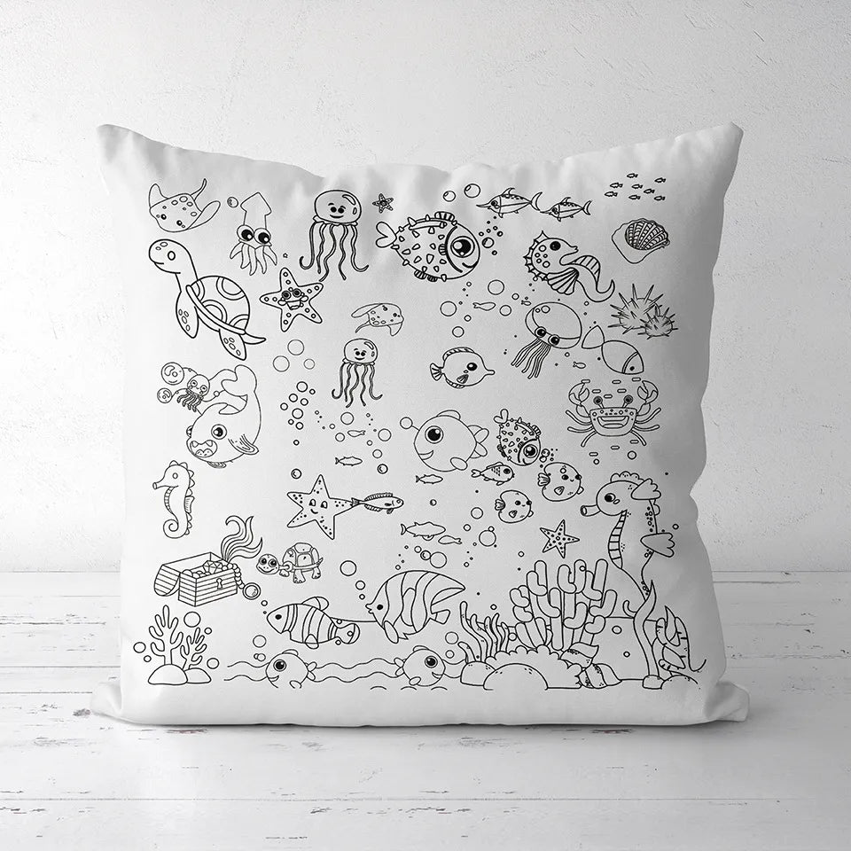 DIY Coloring Pillowcase For Kids