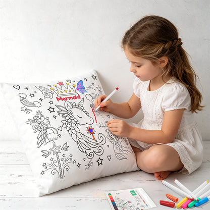 DIY Coloring Pillowcase For Kids