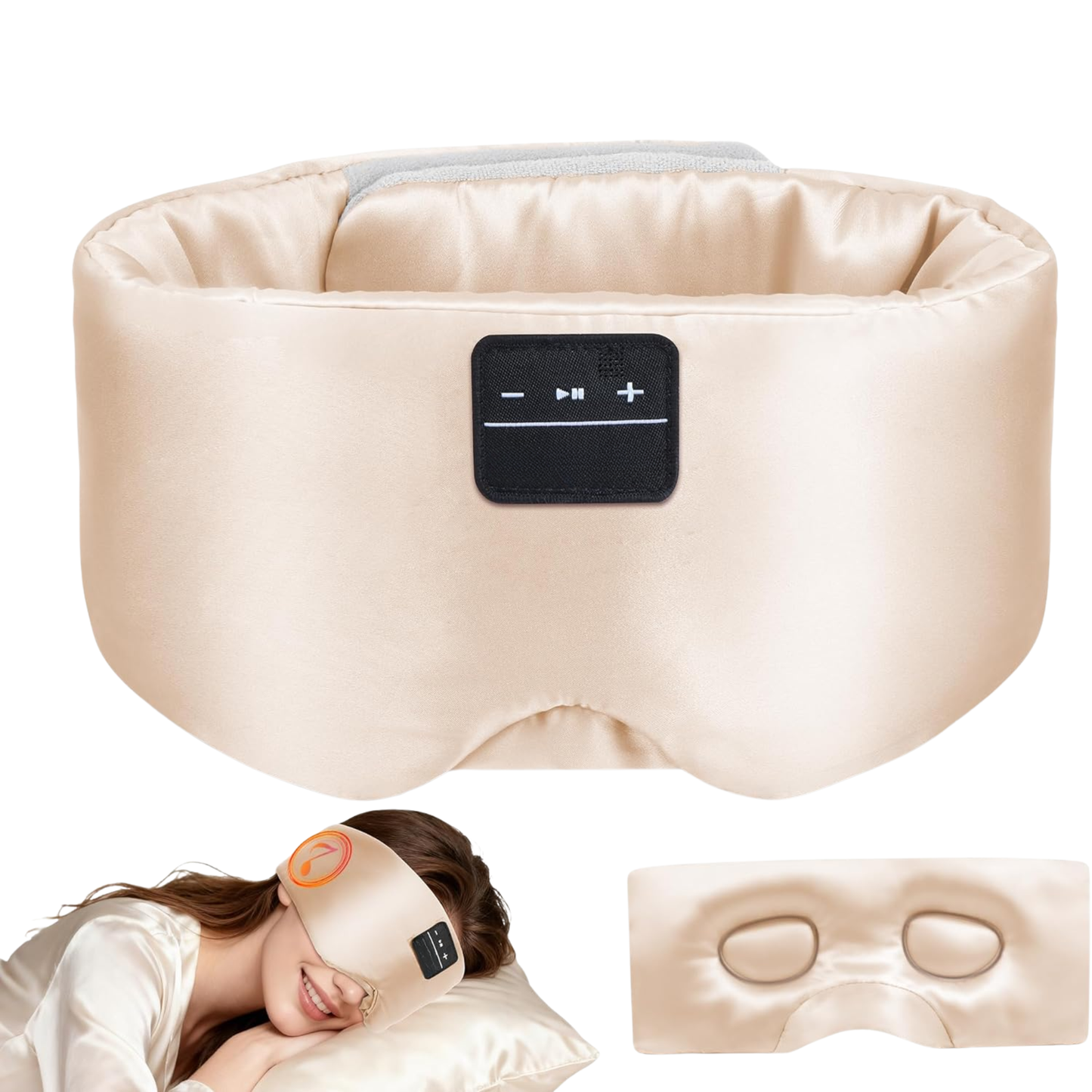 Silk Bluetooth Sleep Mask Headphones for Side Sleepers