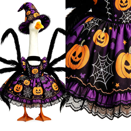 Halloween Spider Witch Porch Goose Outfit