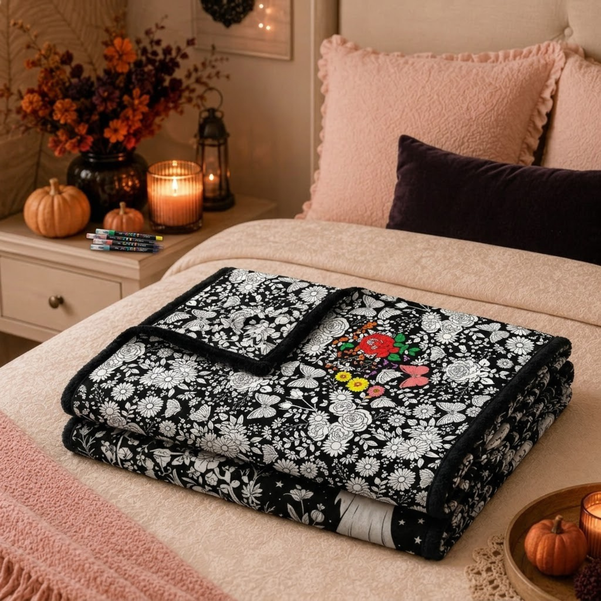 CLOUDCOZY™ Christmas Coloring Blanket – Color, Create & Cozy Up