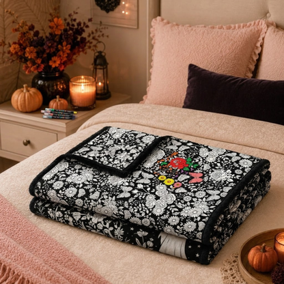 CLOUDCOZY™ Christmas Coloring Blanket – Color, Create & Cozy Up