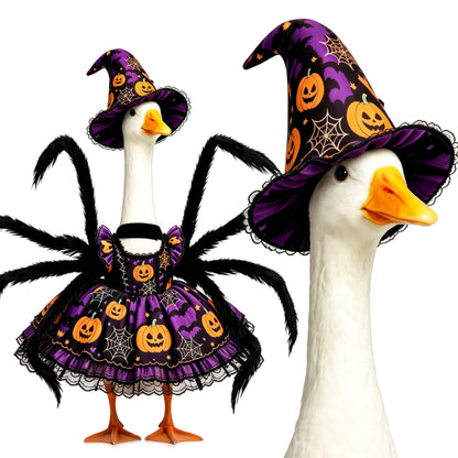 Halloween Spider Witch Porch Goose Outfit