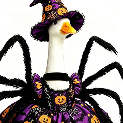 Halloween Spider Witch Porch Goose Outfit