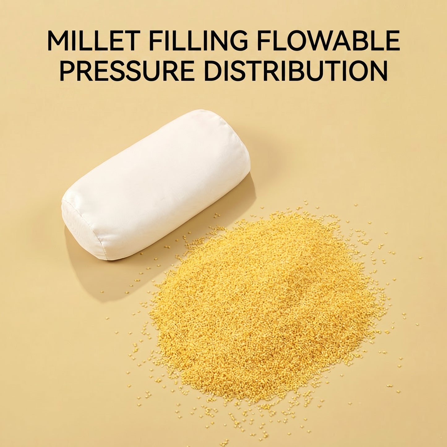 Anti-Flat Head Baby Shaping Pillow | Natural Millet Filling & Cooling Fabric