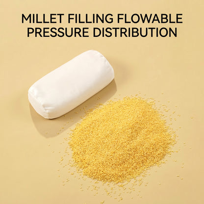Anti-Flat Head Baby Shaping Pillow | Natural Millet Filling & Cooling Fabric
