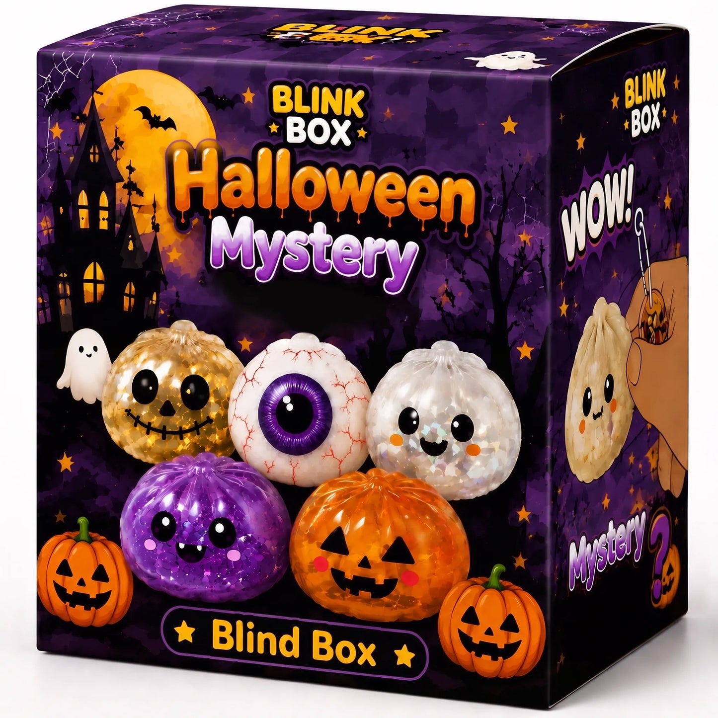 Halloween Mystery Blind Box Squishy | Cute Collectible Stress Relief Toy