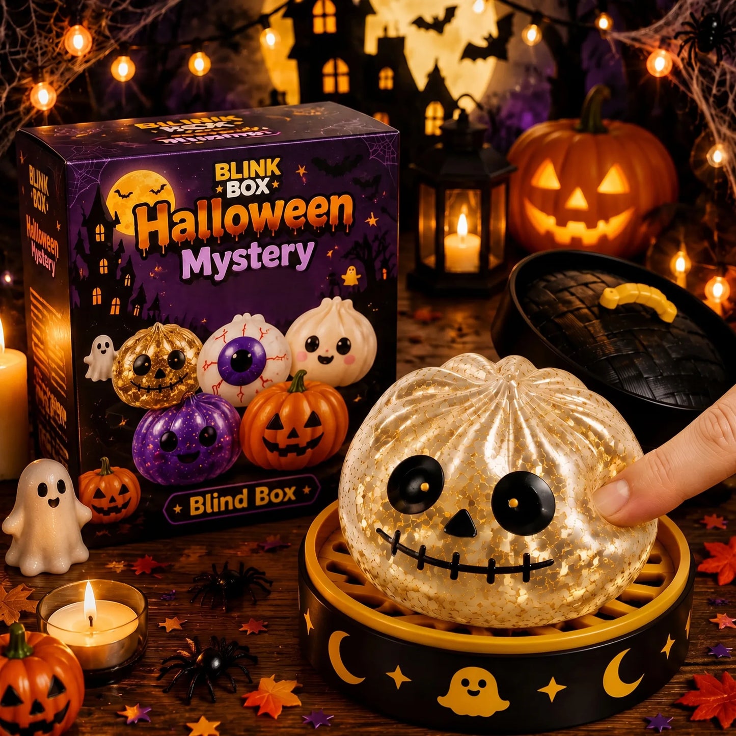 Halloween Mystery Blind Box Squishy | Cute Collectible Stress Relief Toy