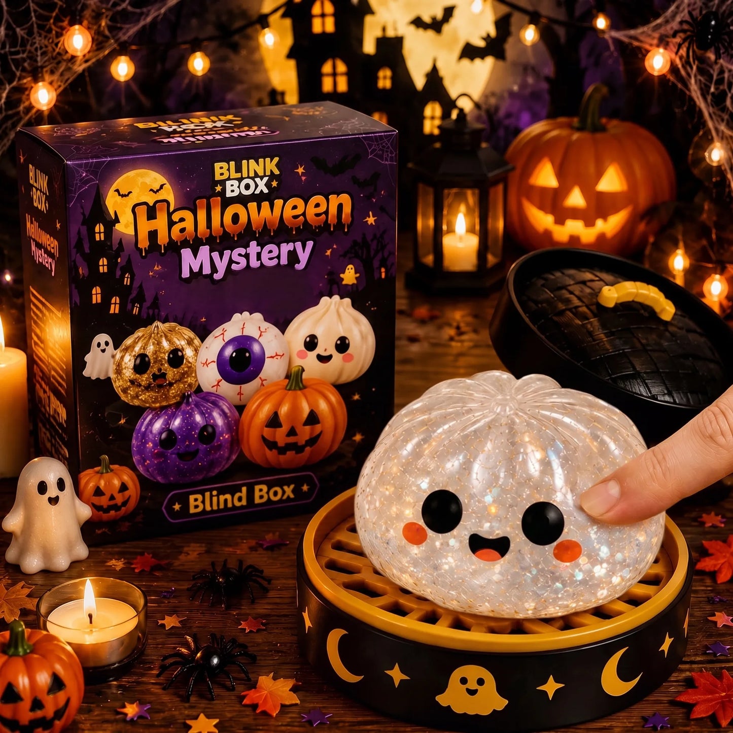 Halloween Mystery Blind Box Squishy | Cute Collectible Stress Relief Toy