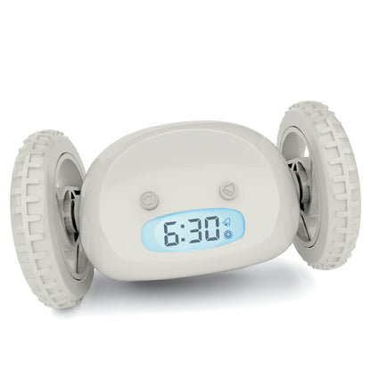 Clocky Alarm Clock on Wheels: Loud Moving Clock for Heavy Sleepers